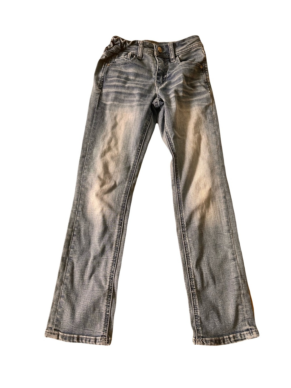 Boys Blue Washed Bootcut Jeans